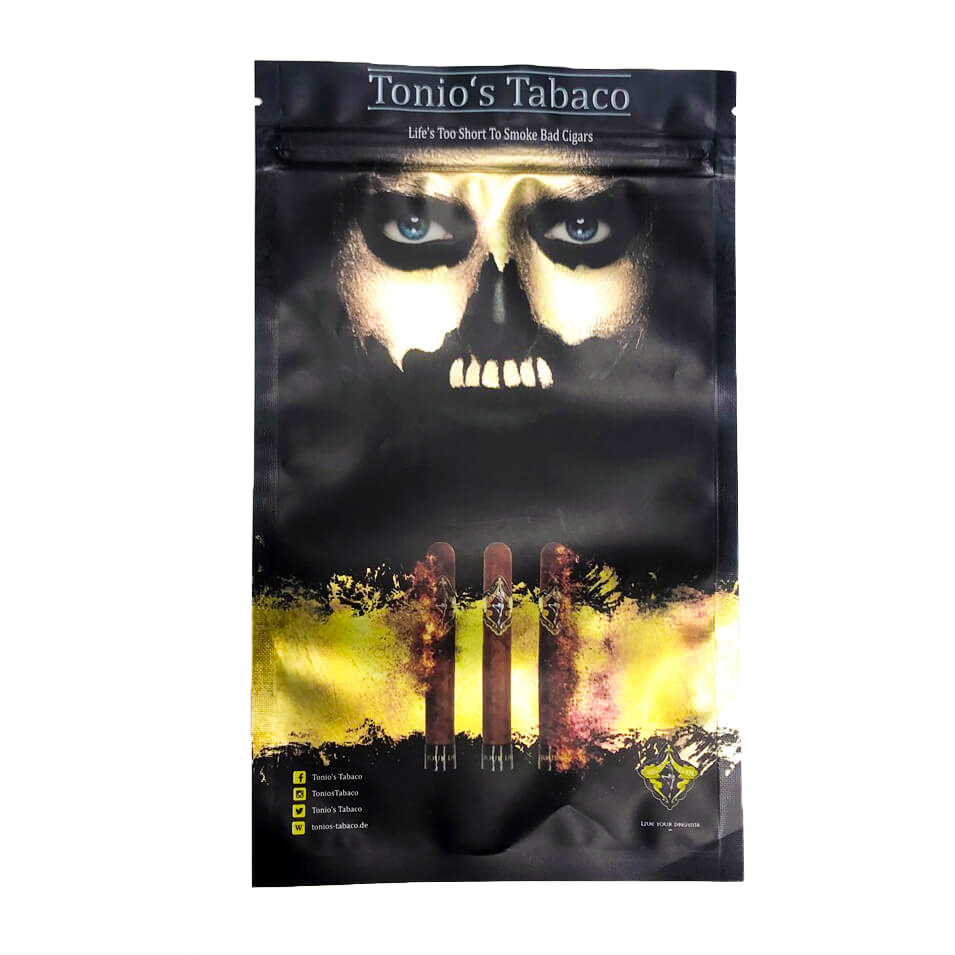 Free Samples Custom Printing Zipper Bags Hand Rolling Tobacco Packaging Pouches