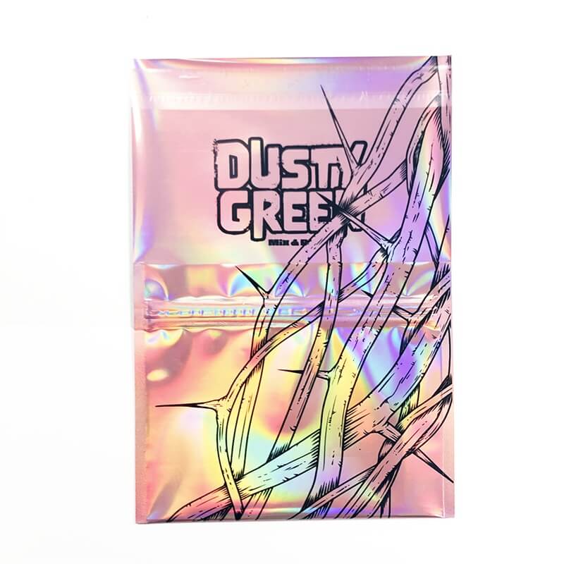 Holographic Packaging Rolling Tobacco Pouches with Sticker