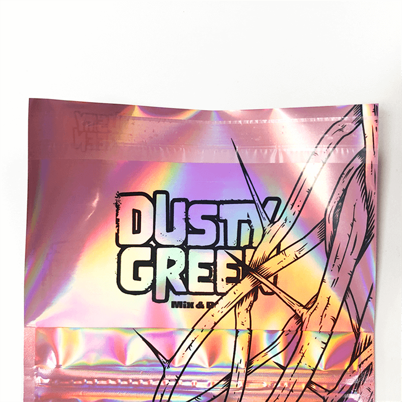 Holographic Packaging Rolling Tobacco Pouches with Sticker