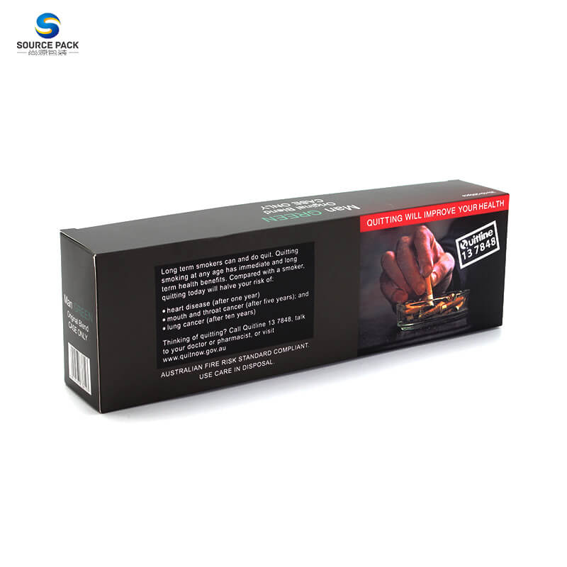 Sourcepack Supplier Custom Printing Paper Tobacco Packaging Smoking Cigarette Boxes