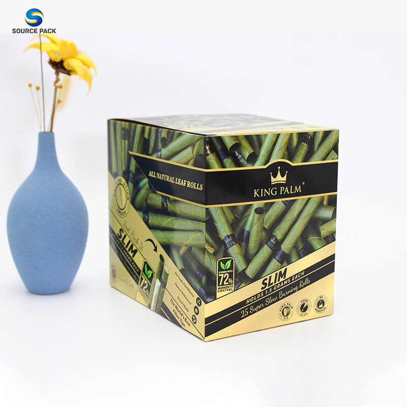 Boîte Kasten Caja Packaging Supplier Pre Roll Package Counter Tear Off Retail Tray Custom Preroll Cigar Display Paper Boxes