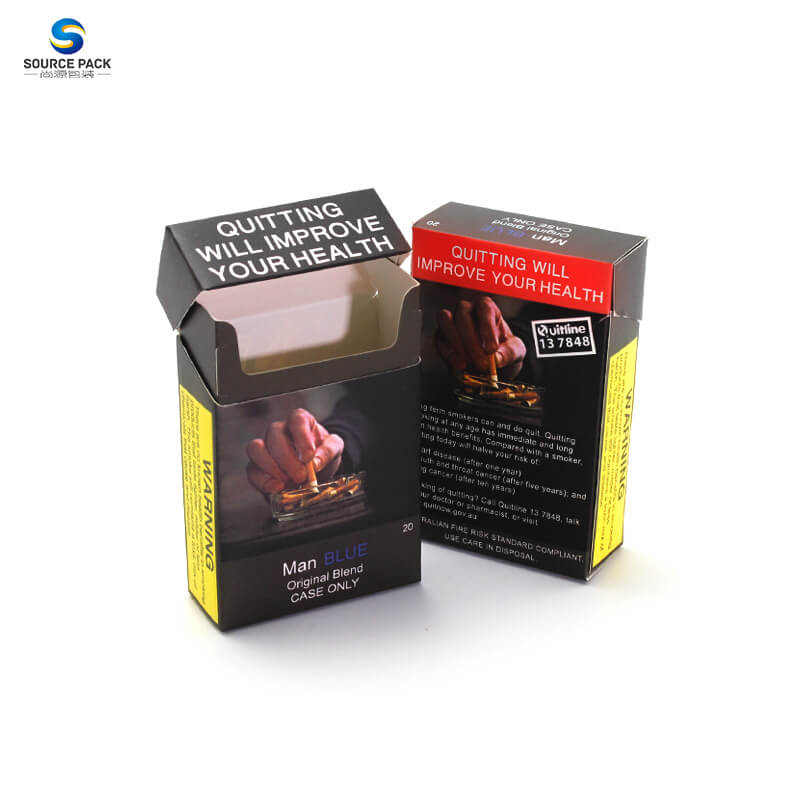 Tobacco Packaging Supplier Custom Logo Paper Cigarette Boxes with 10 Pack Smoking Cases