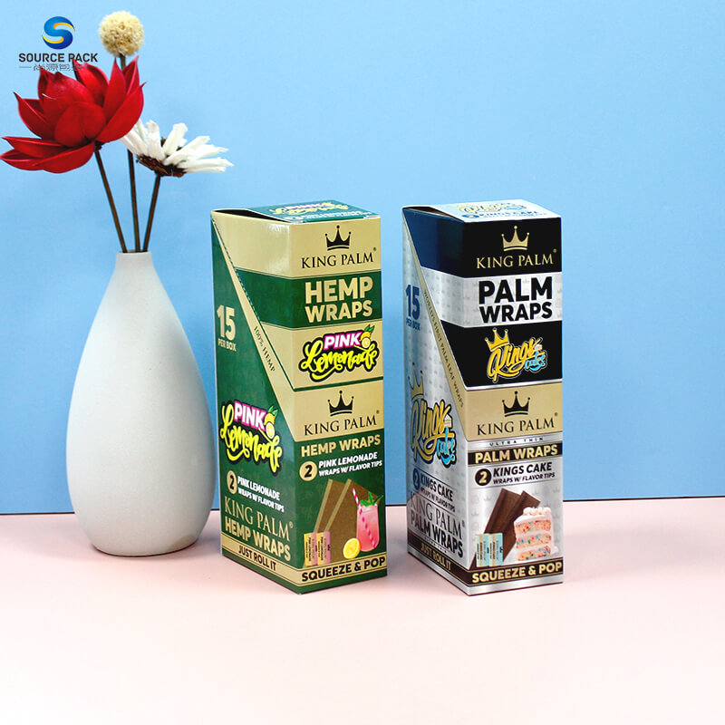Custom Printing Counter Top Tear Off Retail Cannabis Hemp Wrap Display Packaging Boxes for Smoking Paper