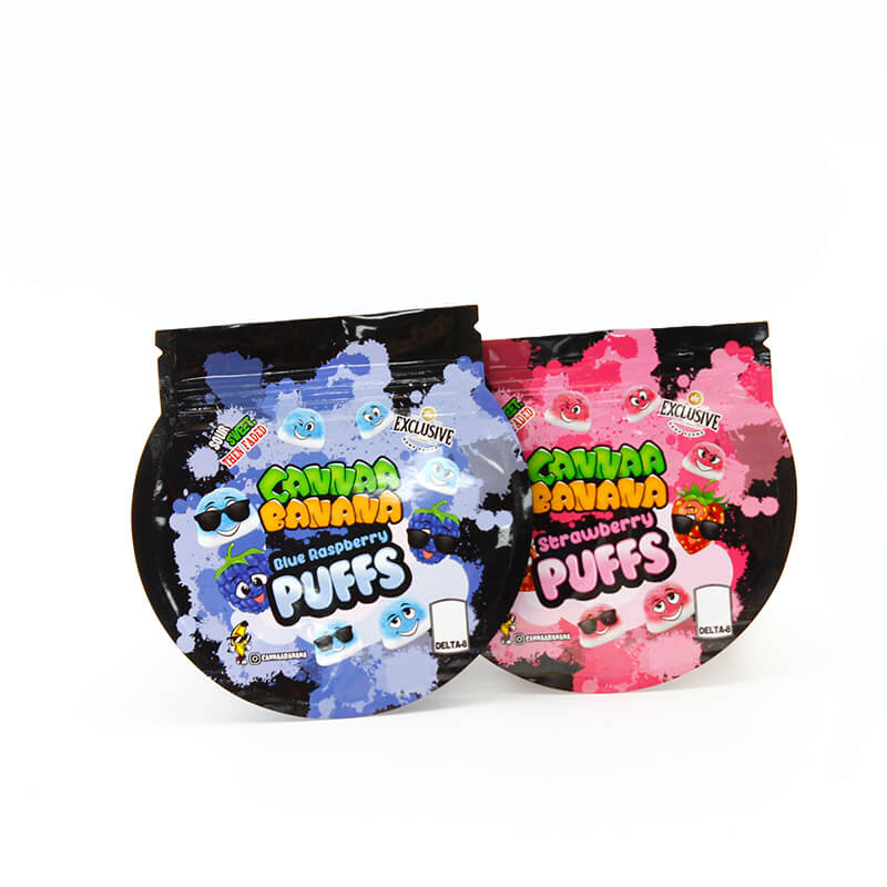 Gummies Die Cut Zipper Special Shape Mylar Bags Cali Packaging