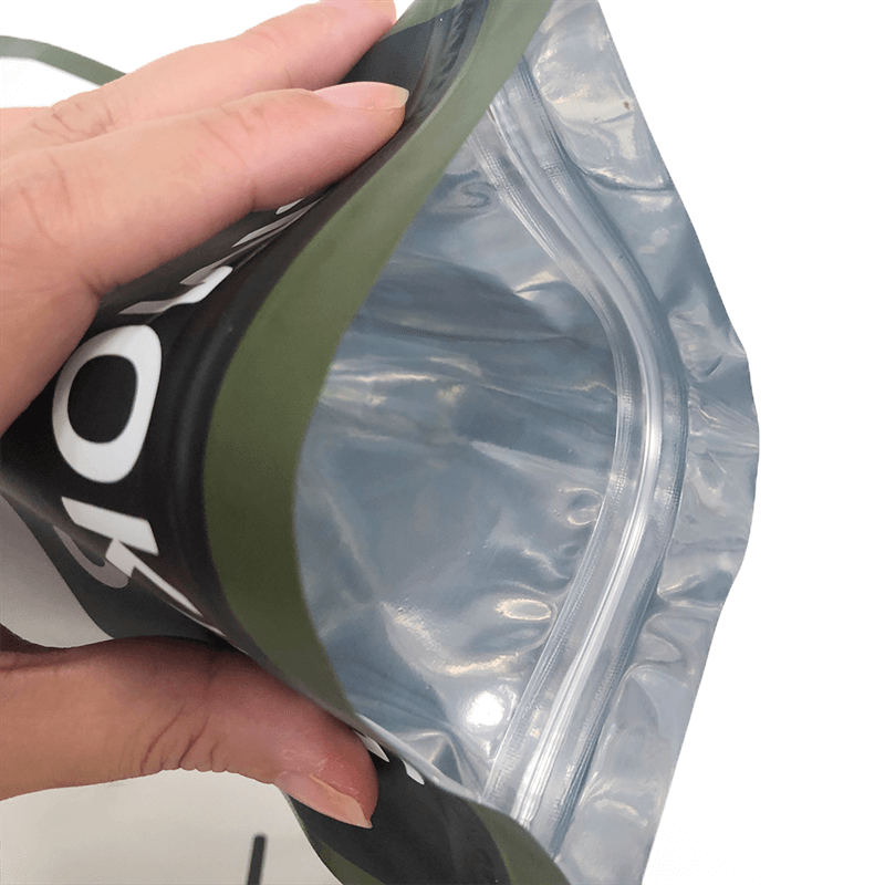 Plastic Packaging Rolling Tobacco Zipper Loose Leaf Bag