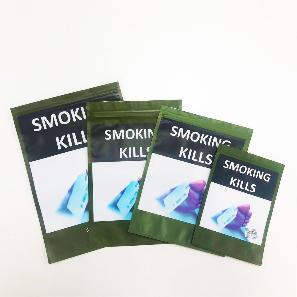 Eco Friendly Tobacco Packaging Bag Anti UV Smoking Leaf Pouches Biodegradable