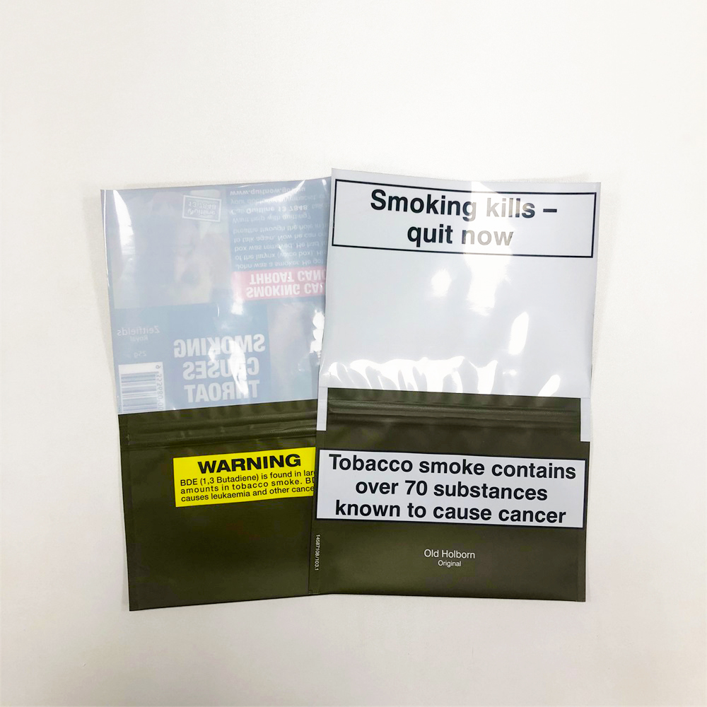 Hand Rolling Tobacco Packaging Pouch Bag Recyclable 25g 30g 50g Tabaco