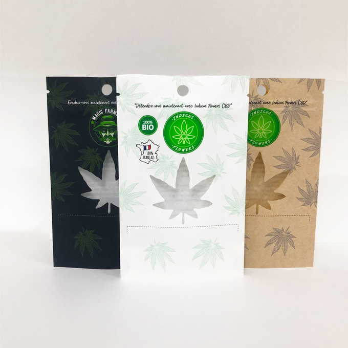 Eco Friendly Weed Packaging Bags For Herbs CBD Flower  Child Resistant Certified