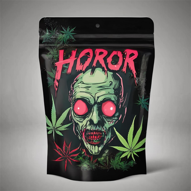 Marijuana Flower Packaging Mylar Bags Custom Logo Ziplock Design Smell Proof