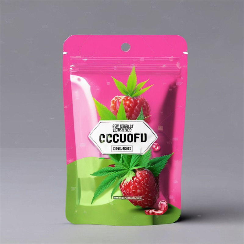 Child Resistant 3.5g Mylar Weed Bags Recyclable PE Zipper Packaging for Edibles