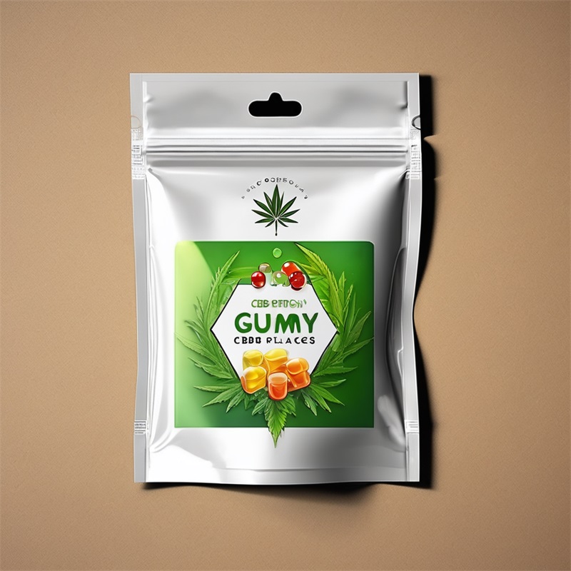 Flat Soft Touch Weed Packaging Custom Printed Laminated Plastic Pouch