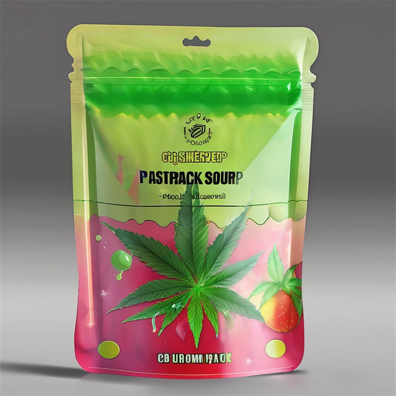 Child Resistant CBD Flower Packaging Soft Touch Recyclable Weed Mylar Bags