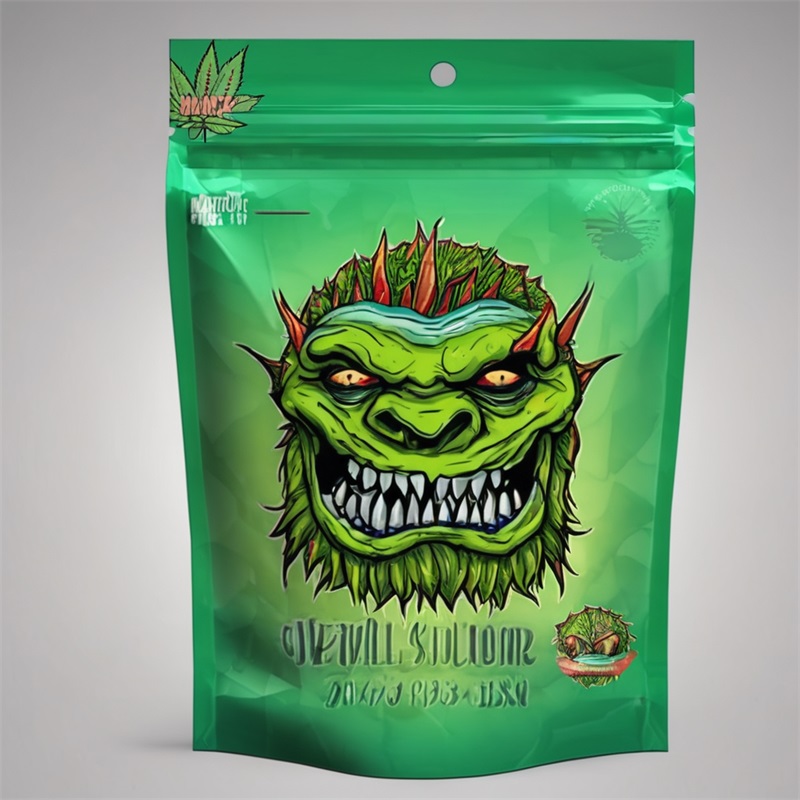 Mylar Doypack Packaging Plastic Bags for CBD Marijuana Flowers Food Medicine