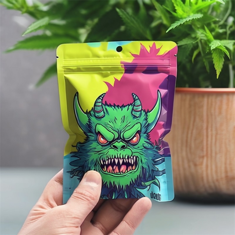 Mylar Doypack Packaging Plastic Bags for CBD Marijuana Flowers Food Medicine