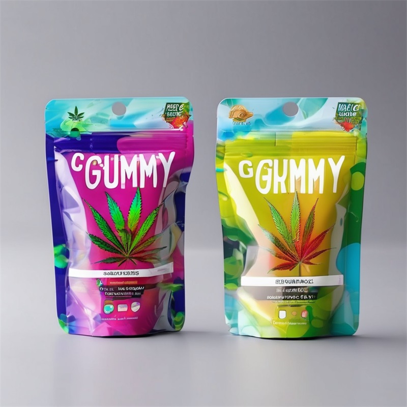 Standing Zipper Marijuana Bags Wholesale for Edible CBD Food Packaging