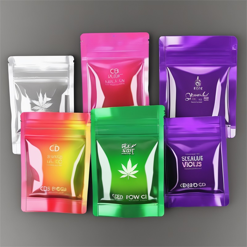 Standing Zipper Marijuana Bags Wholesale for Edible CBD Food Packaging