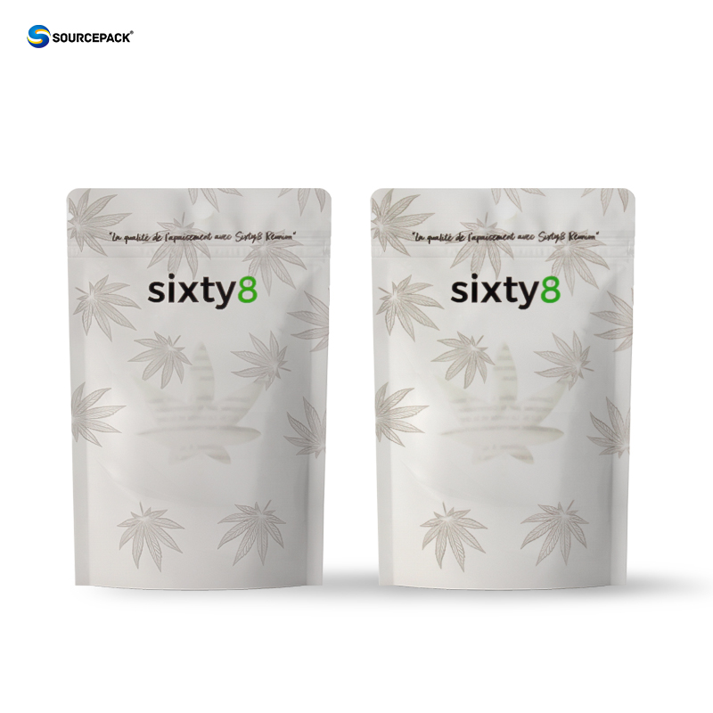 Biodegradable Herb Packaging Bag CBD Flower Pouches