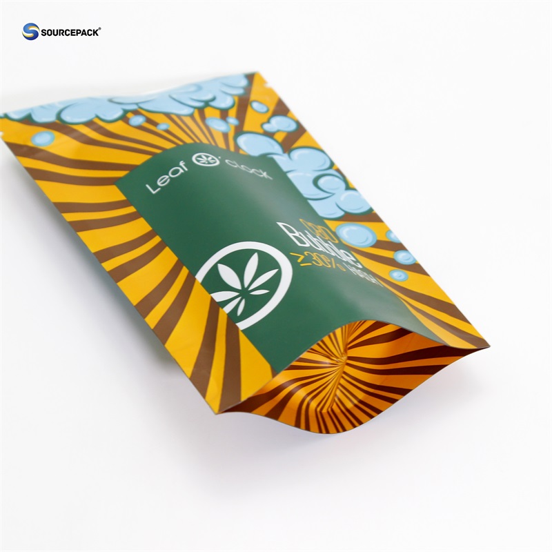 Aluminum Foil Weed Packaging Mylar Bag for CBD Flower