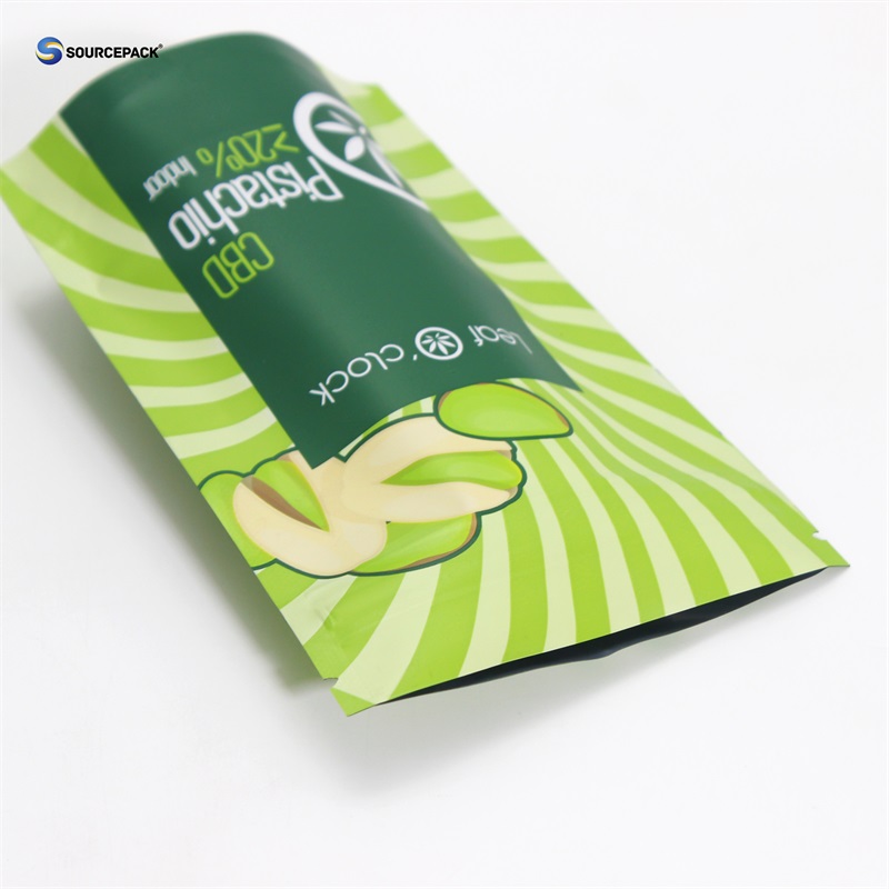 3.5g 7g 14g 28g CBD Flower Packaging Bag Plastic Pouch Matte