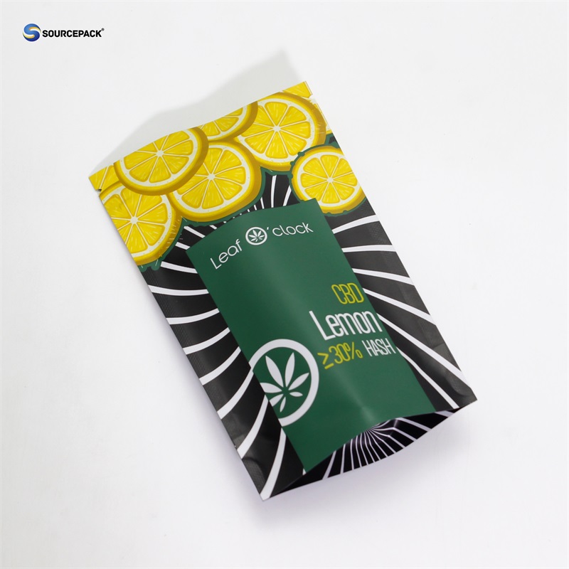 Custom Logo Marijuana Packaging Bag 420 Resealable Zipper