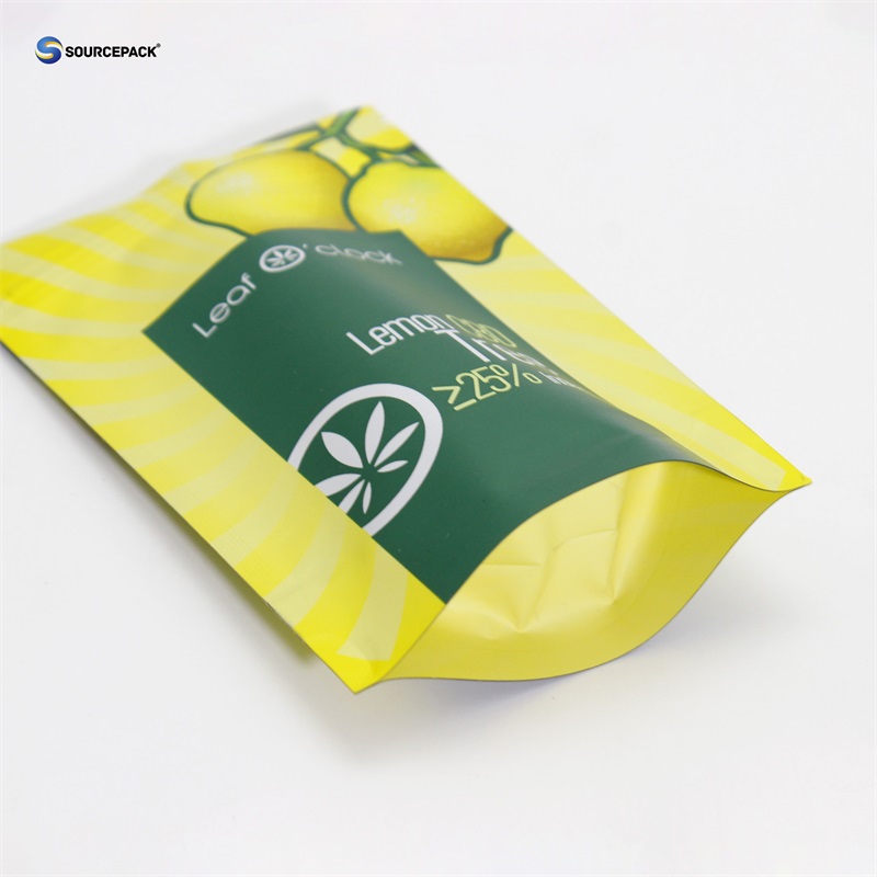 Resealable Zipper Mylar Weed Bag 3.5g Child Resistant